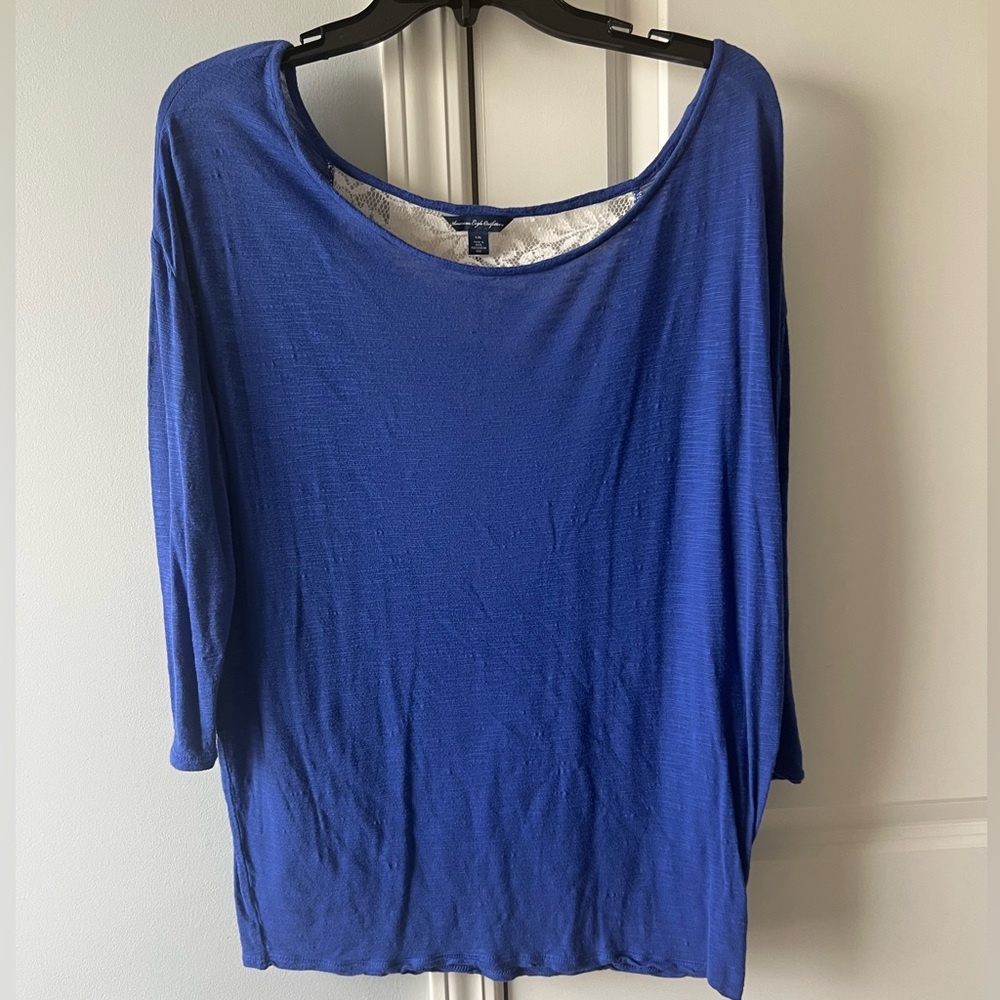 American Eagle size L with lace back detail.